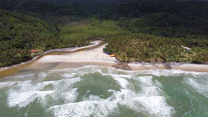 Praia de Jeribucaçu Itacaré Bahia Brasil