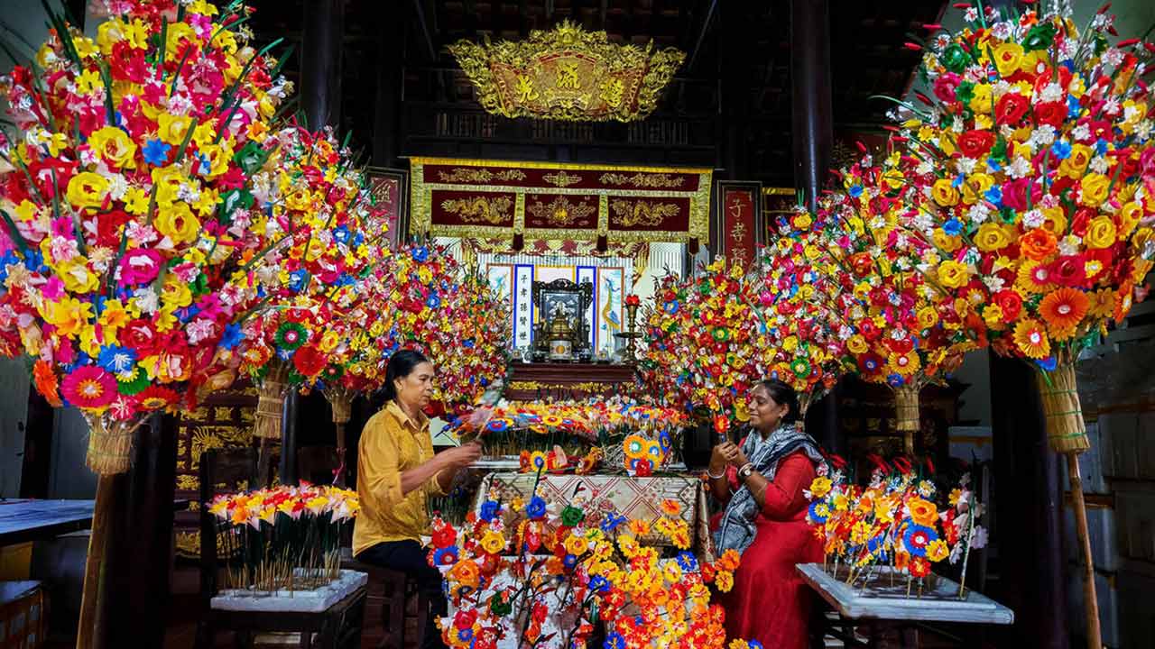 làng Hoa giấy Thanh Tiên